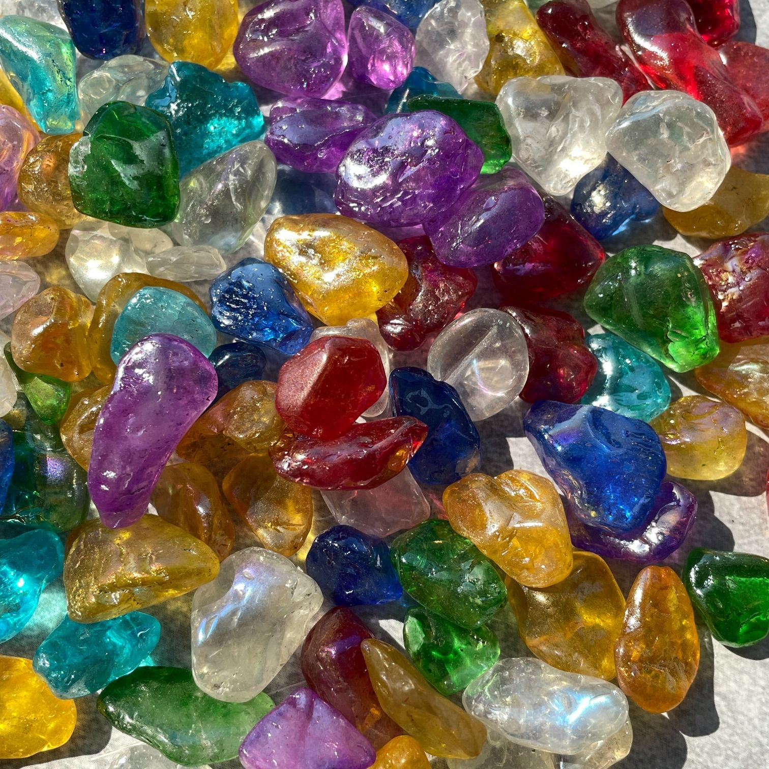 Mixed Aura Coated Large Chips - 200g Mixed Aura Coated Large Chips - 200g